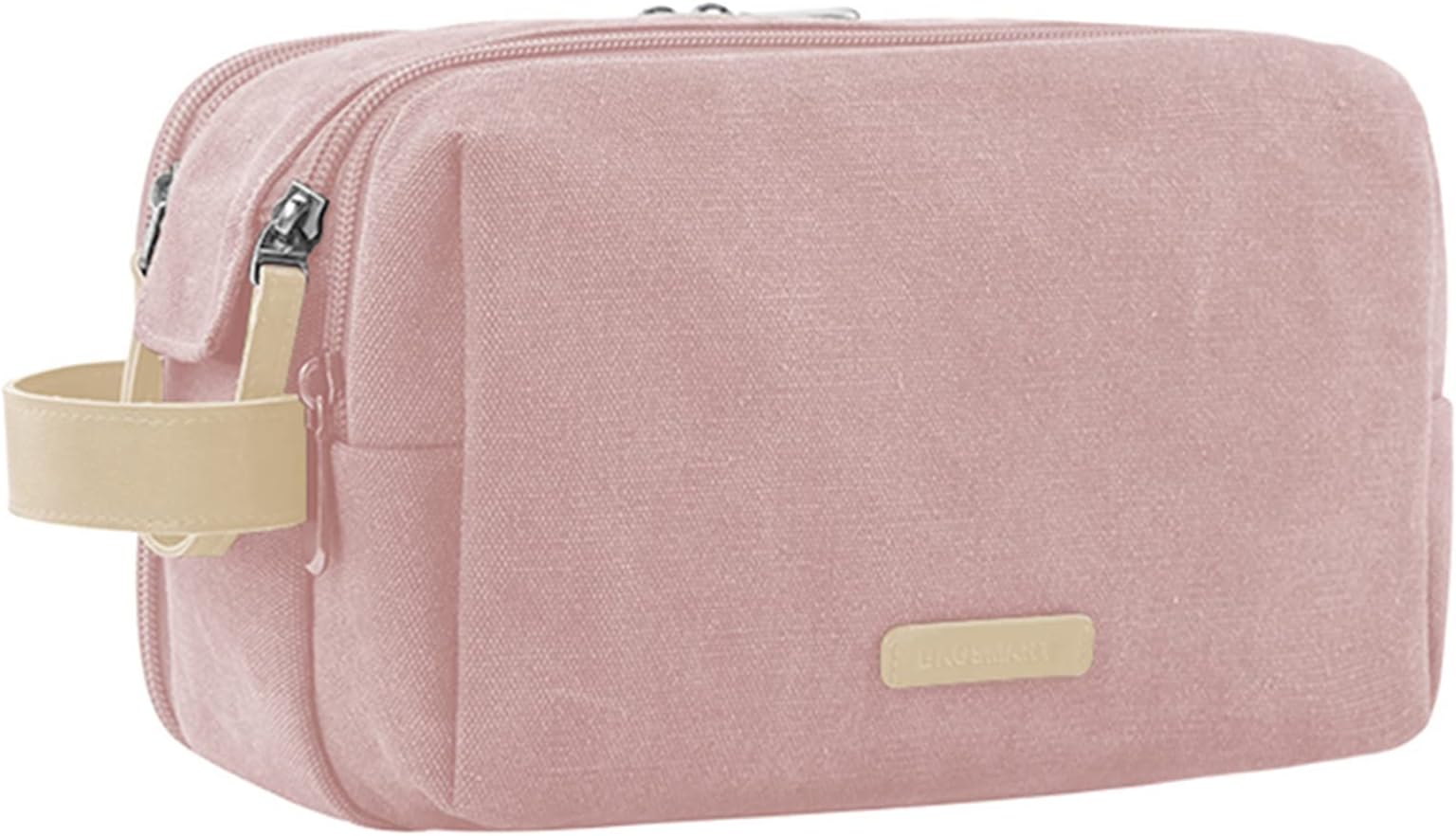 Toiletry Bag for Women, Cosmetic Makeup Bag Organizer, Travel Bag for Toiletries, Dopp Kit Water-resistant Shaving Bag for Accessories, Pink-Large