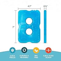 Vista 4 de Healthy Packers Ice Packs for Lunch Boxes & Coolers - Freezer Packs - Original Cool Pack Cooler Accessories for Beach, Camping & Fishing Slim &