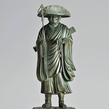 Amazon｜弘法大師 空海 青緑色｜仏像 オンライン通販