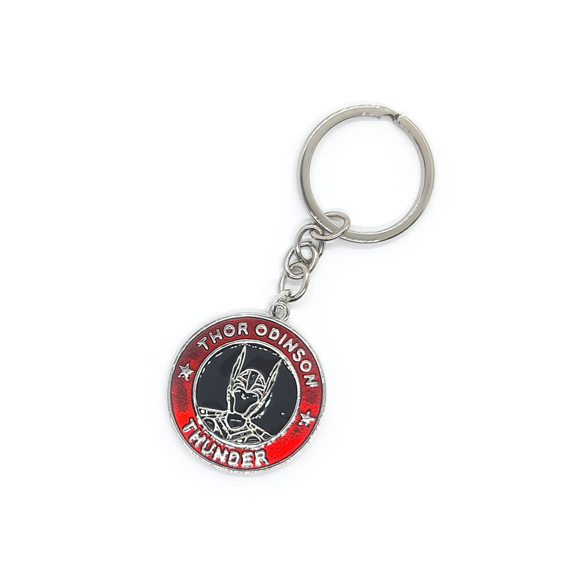 Lizmatech Unisex Red & Silver (Thor) Loki Keyring/Loki Keychain Inspired By Avengers & New Marvel Loki Series Great Loki Merchandise (Red & Silver (Thor))