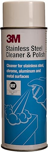 Limpiador y esmalte de acero inoxidable, aroma a lima, espuma, lata de aerosol de 21 onzas
