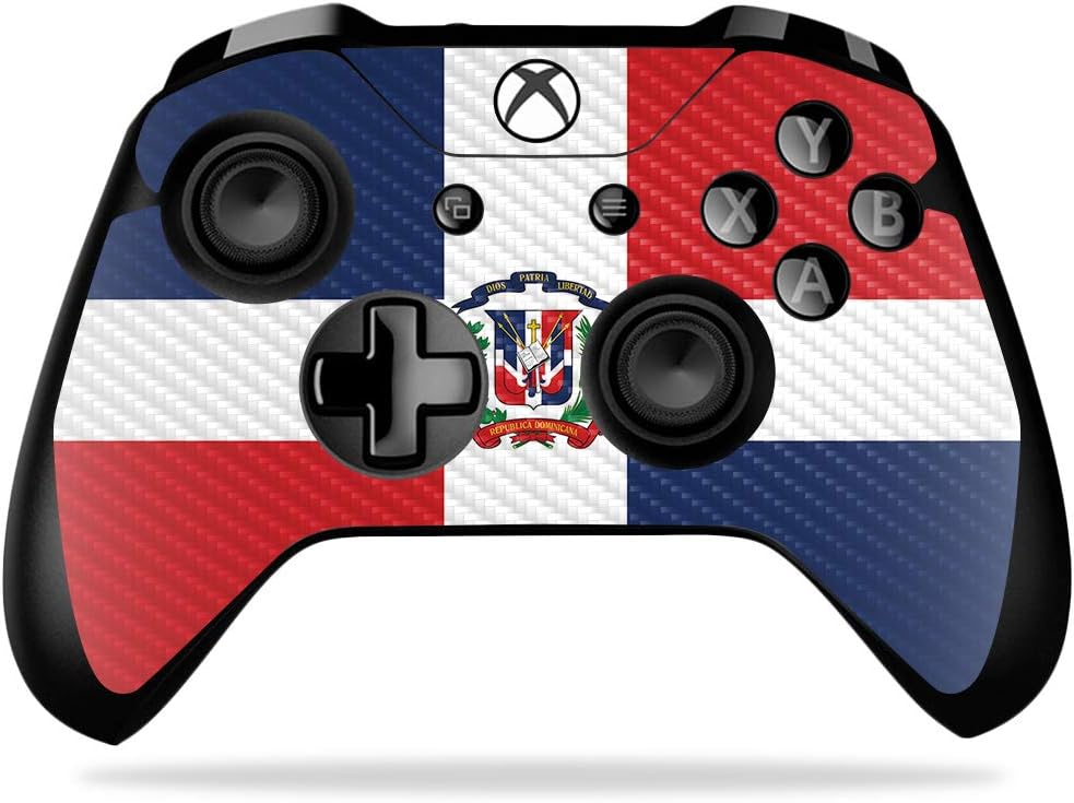 MightySkins Carbon Fiber Skin for Microsoft Xbox One X Controller - Colombian Flag | Protective, Durable Textured Carbon Fiber Finish | Easy to Apply, Remove, and Change Styles | Made in The USA