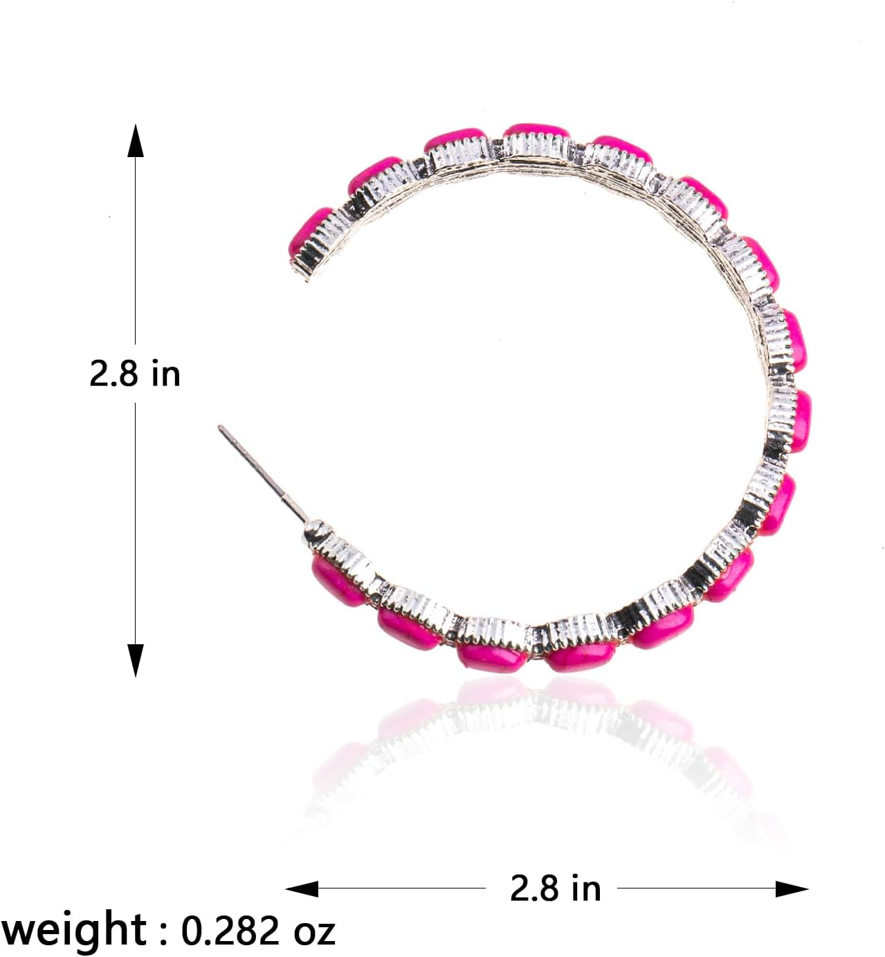 Rustic Couture's Western Hoop Earrings for Women Cowgirl Country Concho Western Statement Jewelry - Image 5