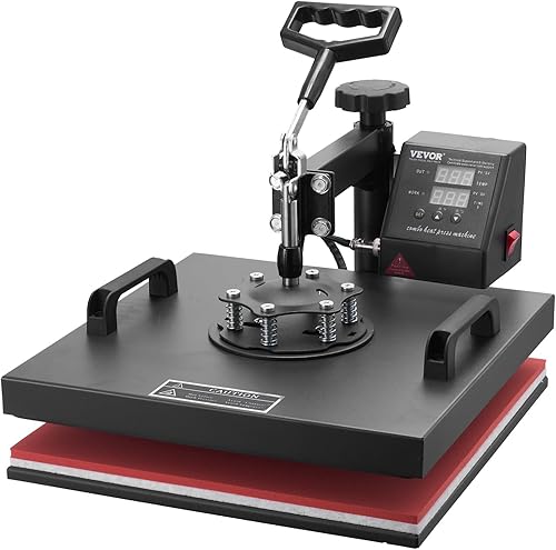 Miniatura 10 de VEVOR Máquina de prensa de calor 8 en 1, máquina de transferencia de calor combinada de 15 x 15 pulgadas, máquina de transferencia de calor de 360