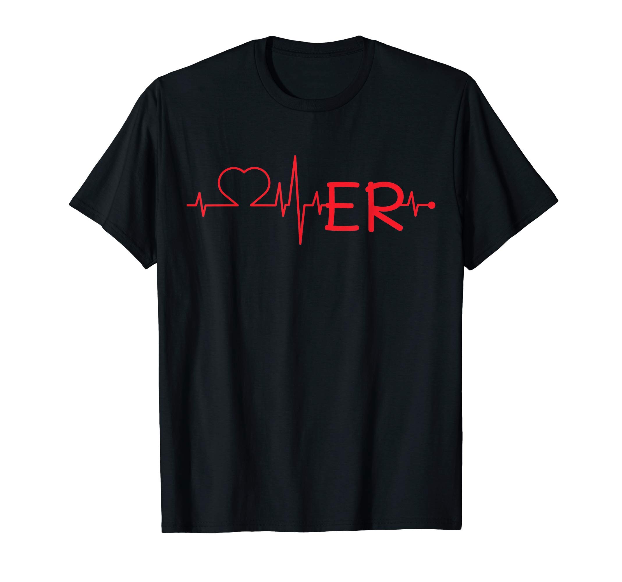 Love ER Heartbeat doctor nurse hospice workers T-Shirt
