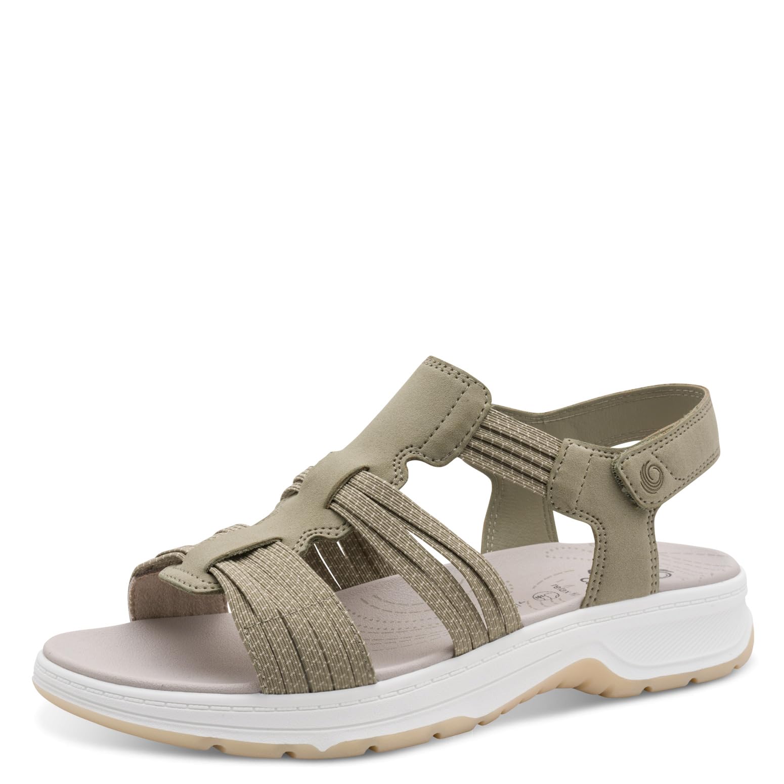 Jana Women's Coshy Sandal Flat 8-28660-46, Sage, 4 UK