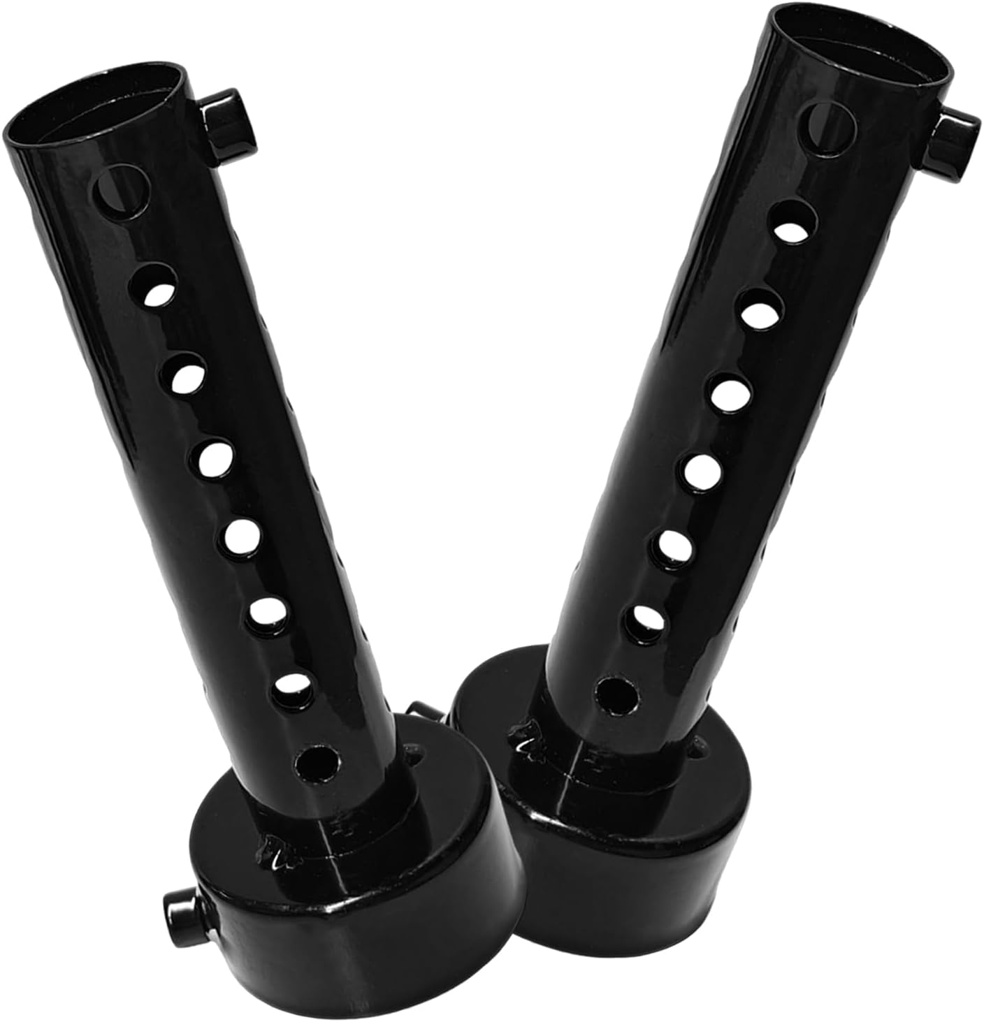 2 PCS Motorcycle Exhaust Silencers, 48 MM Motorbike Muffler Insert Heat-Resistant Baffle Silencer, Universal Removable Exhaust Baffle for Most Motor, Motorcycle Accessories (Black)