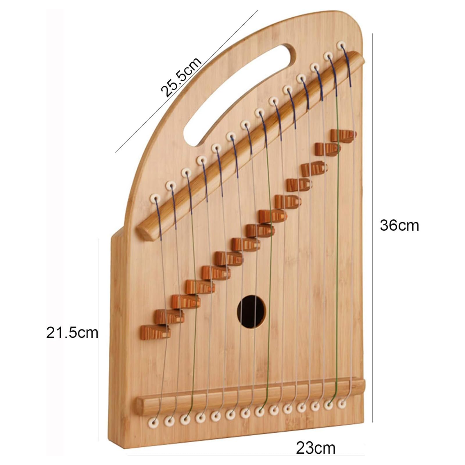 Guzheng Mini Zither, 5 String Banjo, Guzheng Finger Trainer with Accessories, 14 Strings, for Beginners, Adults, Children - Image 5