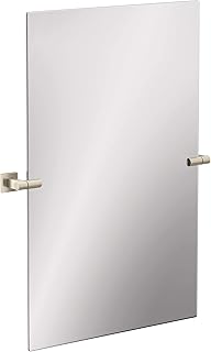 Moen BP1892BN Triva Pivoting Adjustable Bathroom Vanity Mirror, Brushed Nickel