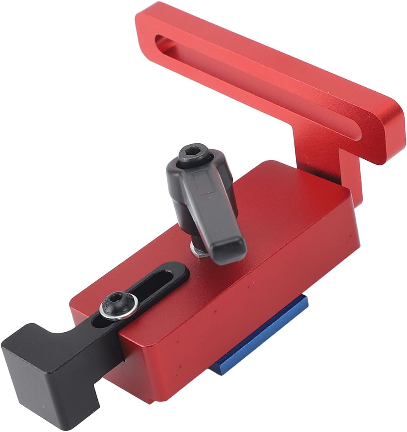 Generic 45 Type Miter Track Stop, Aluminum with 90 Degree Rotatable Handle, Accurate T Track Woodworking Limiter for Tools