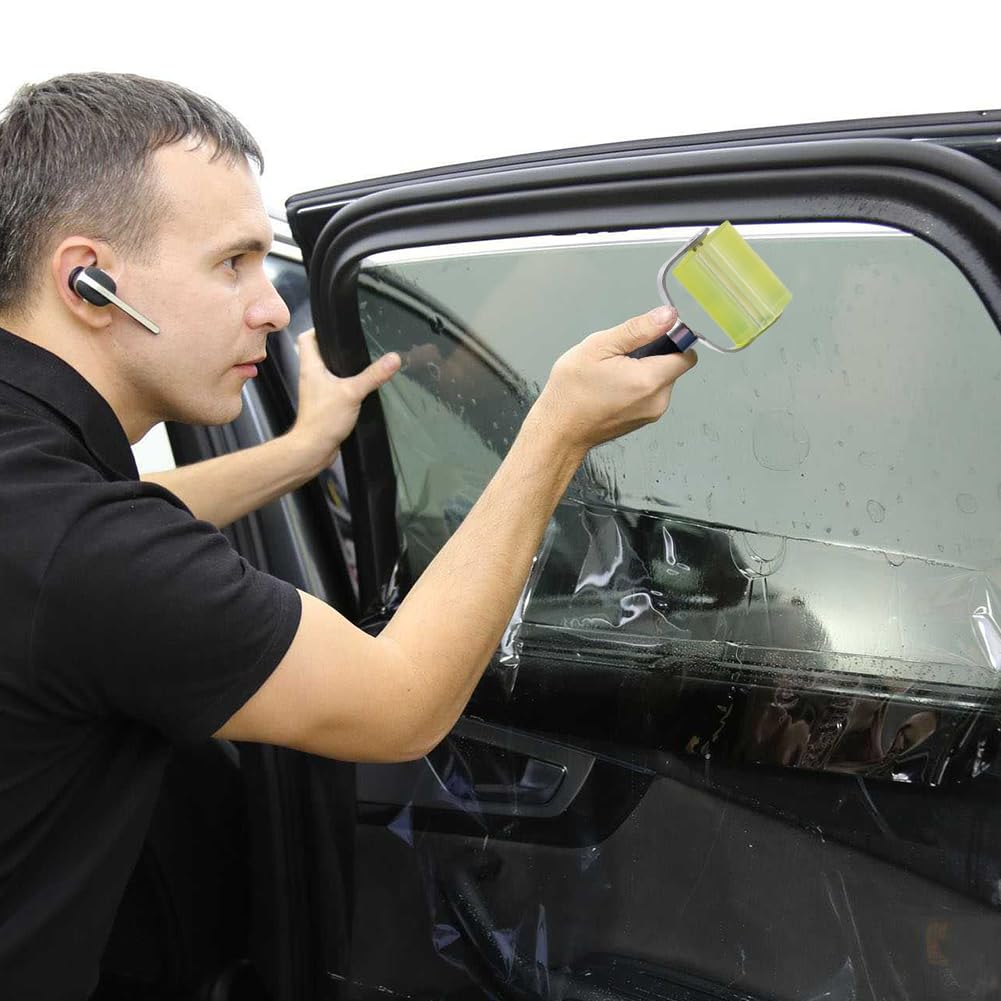 2PCS Rullo di Pressione, Rullo di Pressione Cuscinetto, Attrezzo per l’installazione di materiale fonoassorbente, rullo pressore a mano per la lavorazione di bordi,strumento di saldatura