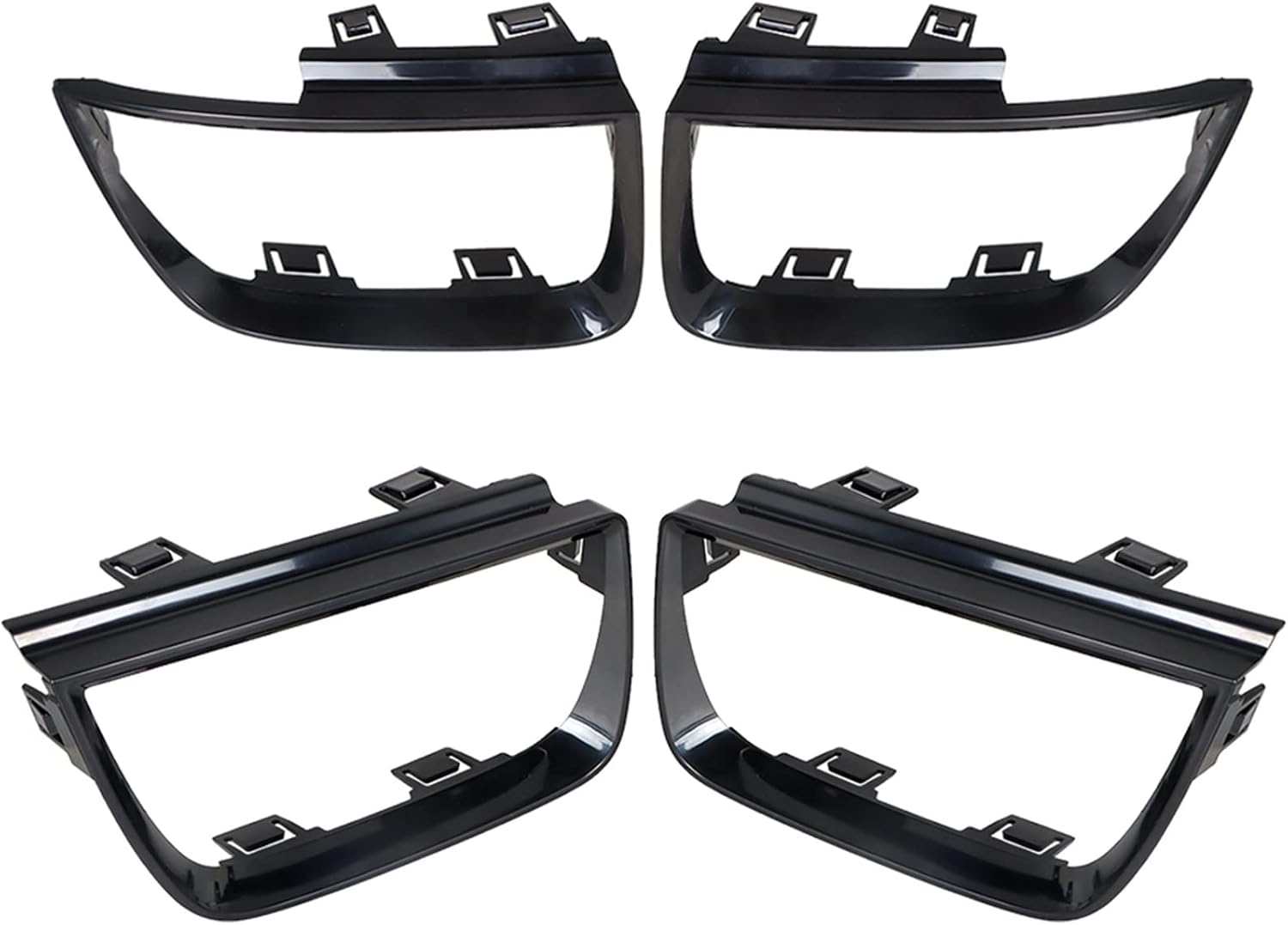 labwork 4 PCS Tail Light Bezel Covers Replacement for 2010-2013 Camaro LT LS SS Glossy Black 92199773 92199774