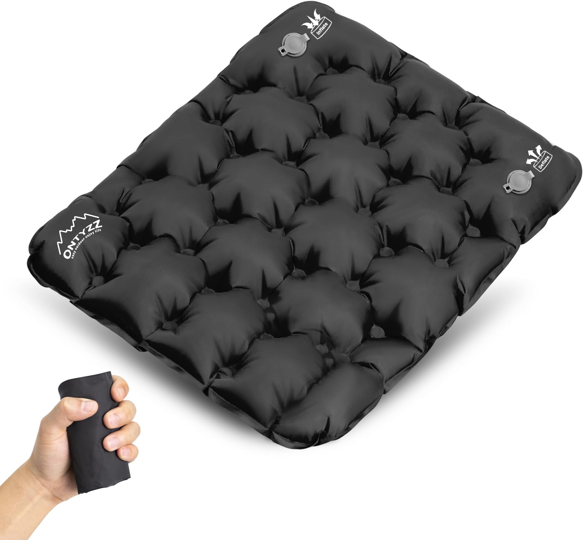 ONTYZZ Inflatable Seat Cushion Lightweight Airplane Seat Cushion Stadium Seat Travel Cushion for Climbing Hiking Office Airplane