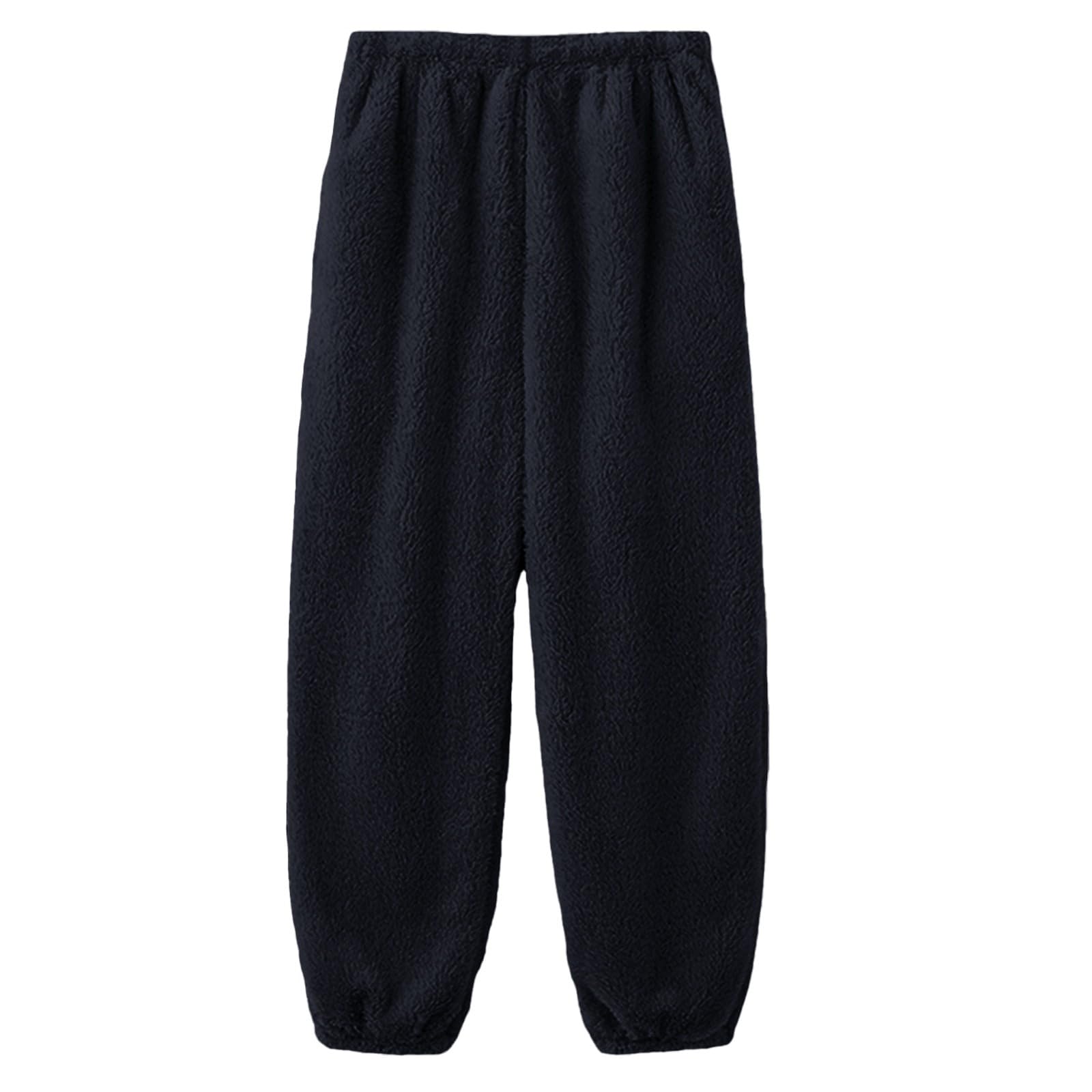 Da Donna A Maniche Lunghe con Pullover, Autunno E Inverno, in Morbido Pile Doppio, Rilievo Comodo Abbigliamento Casa per Le Notti Fredde Pigiami Famiglia Coordinati (Black, S) Pigiama