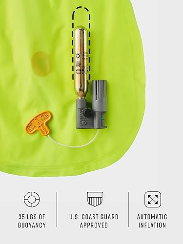 Miniatura 46 de BLUESTORM Stratus 35 Chaleco salvavidas inflable PFD para adultos Guardacostas de Estados Unidos (USCG) aprobado por la Guardia Costera