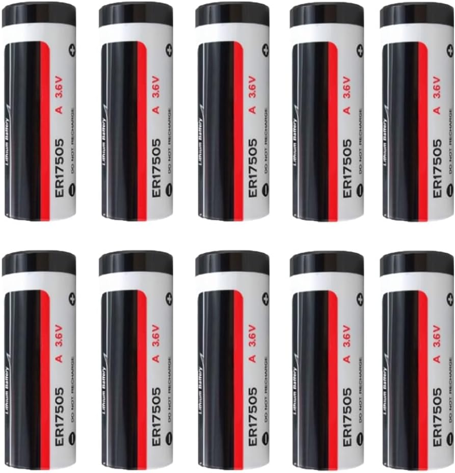 (10-Pack ER17505 3.6V 3600MAH Non-Rechargeable Primary Lithium Cell Battery