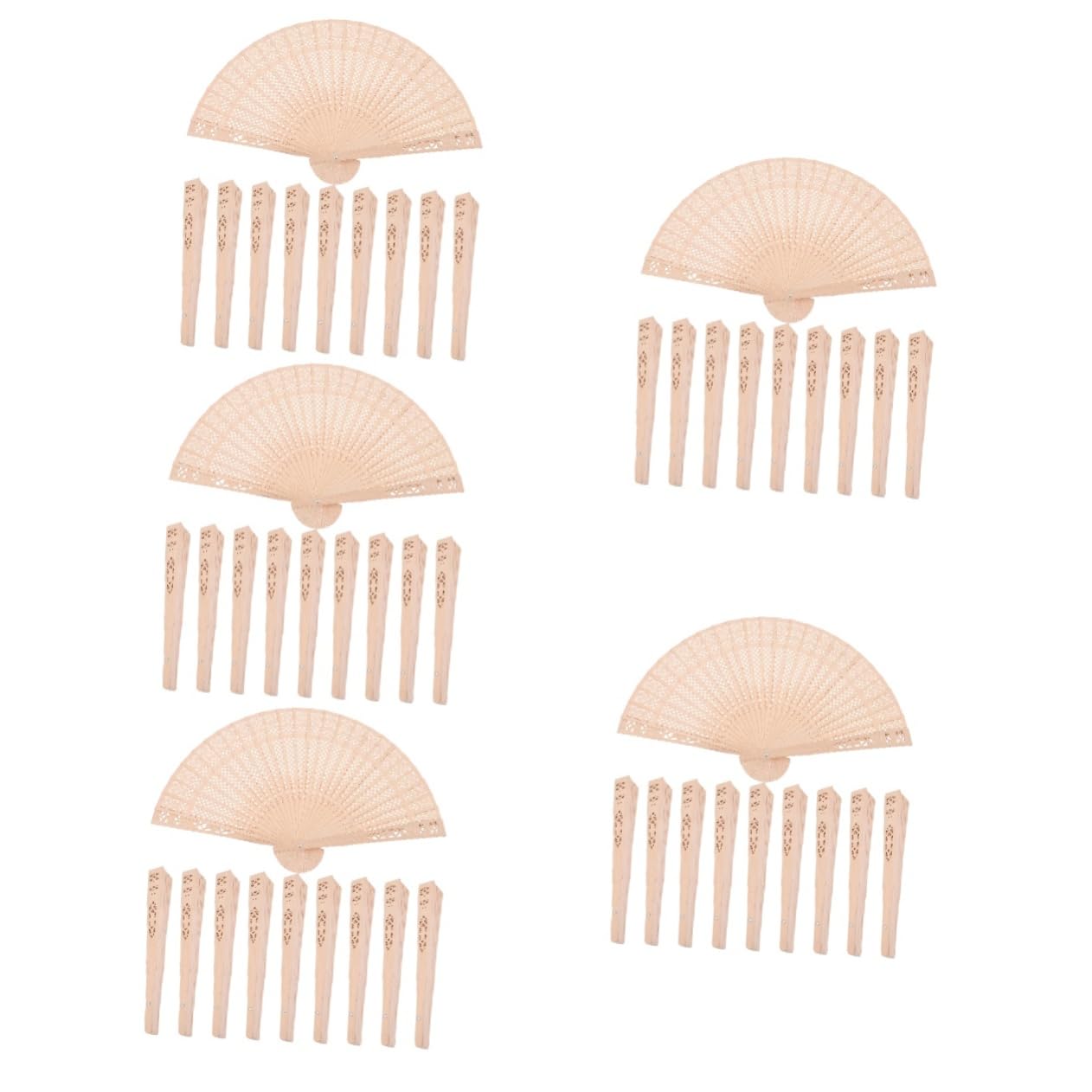 Éventails décoratifs de mariage Amosfun, le cadeau d'invité en bois idéal pour votre fête