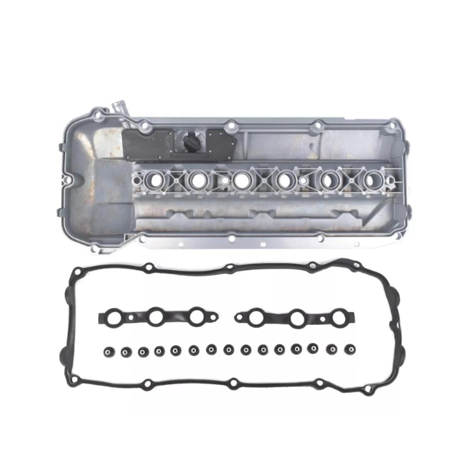 Guarnizione Coperchio Punterie Coperchio Valvola Motore In Alluminio Con Guarnizione Per 2.5 3.0 L Per BMW 325i 530i X3 X5 Z4 2.5L 3.0L M54 M54B25 M54B30 L6 GAS 11127512839
