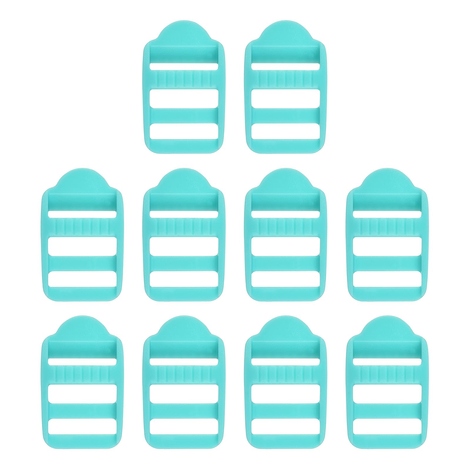 SUIKIHUM 10 Pack Plastic Ladder Slider, Backpack Buckle Tri-Glides Clip, Adjustable Lock Buckle for Strap