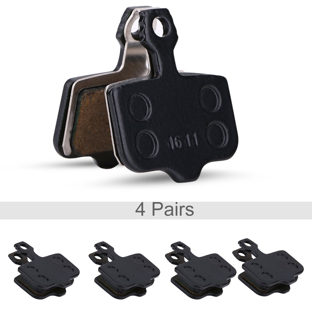 Resin Pad Road Mountain Bike Resin And-Metallic Bike Disc Brake Pads 4 Pairs replacement for Avid Elixir R/CR/CR-MAG/X0 XX DB