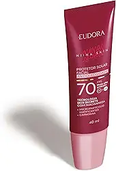 EUDORA NIINA SKIN PROTETOR SOLAR FACIAL ANTIOLEOSIDADE FPS 70 REGULAR 40g