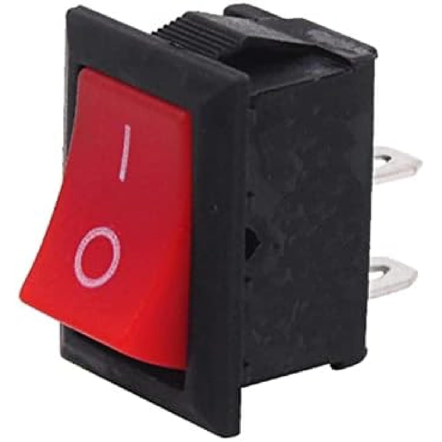 5pcs KCD11-101 3A / 250V Black 10 * 15mm SPST 2PIN in/from G130 Boat car Dashboard Rocker Switch RV ATV Home (White, 0.2, 0.2, Inches)