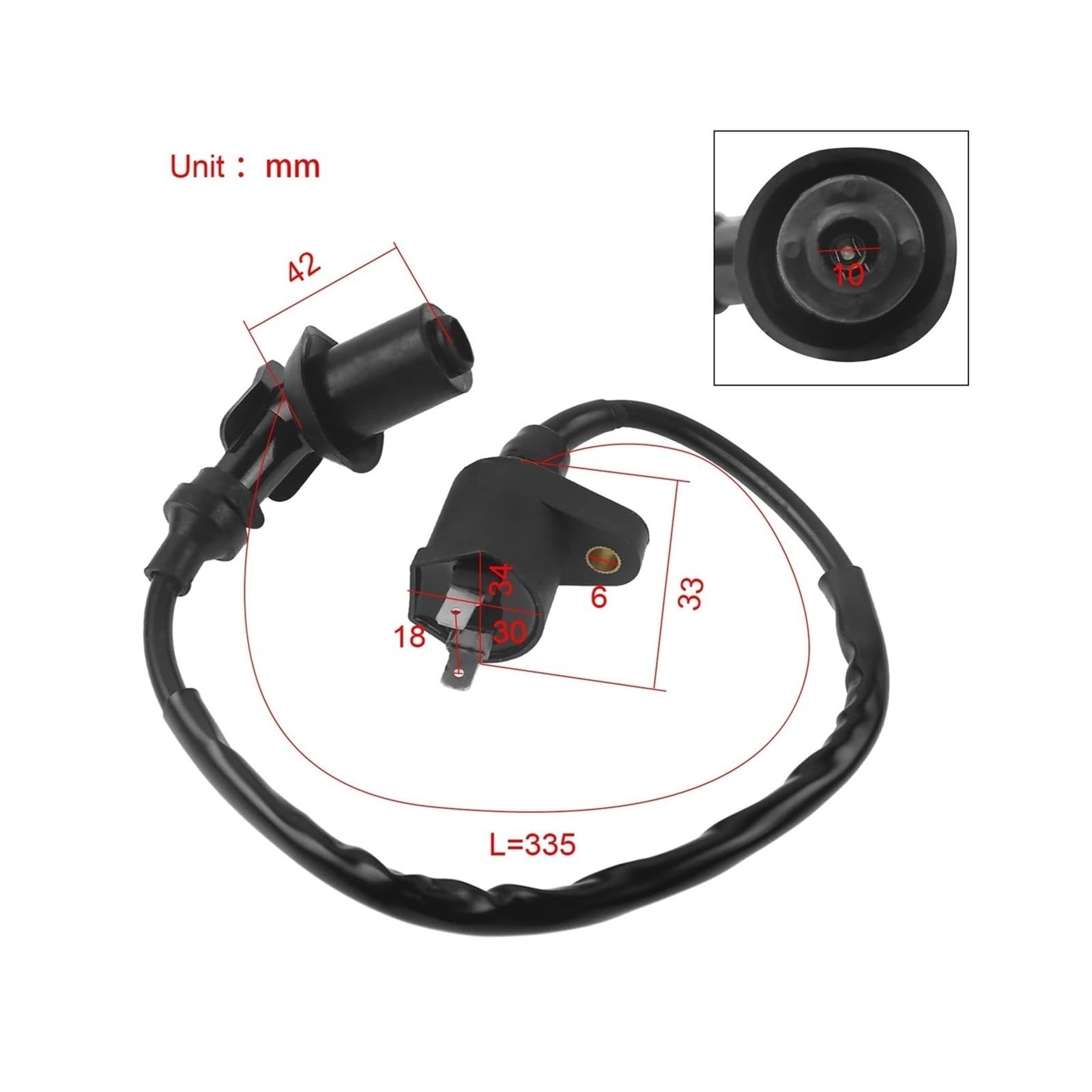 Pièces moto CDI Bobine d'allumage 6 broches pour boîte pour AC CDI pour XR CRF TRX 50 70 125 250 300cc pour moteur pour moto Dirt Bike ATV cyclomoteur pour Scooter Go Kart