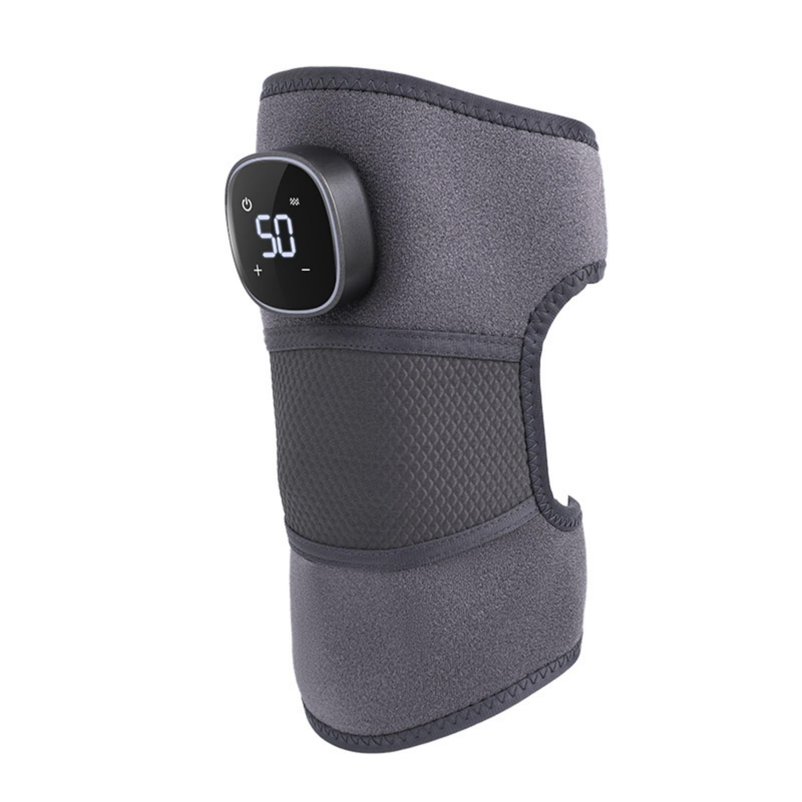 Nuviva Triple Method Knie-Massagegerät,Beheizter Kniemassager mit Vibration,verstellbare Gurte,für Knie,Schultern und Ellbogen,drahtlos,tragbar mit langer Akkuleistung