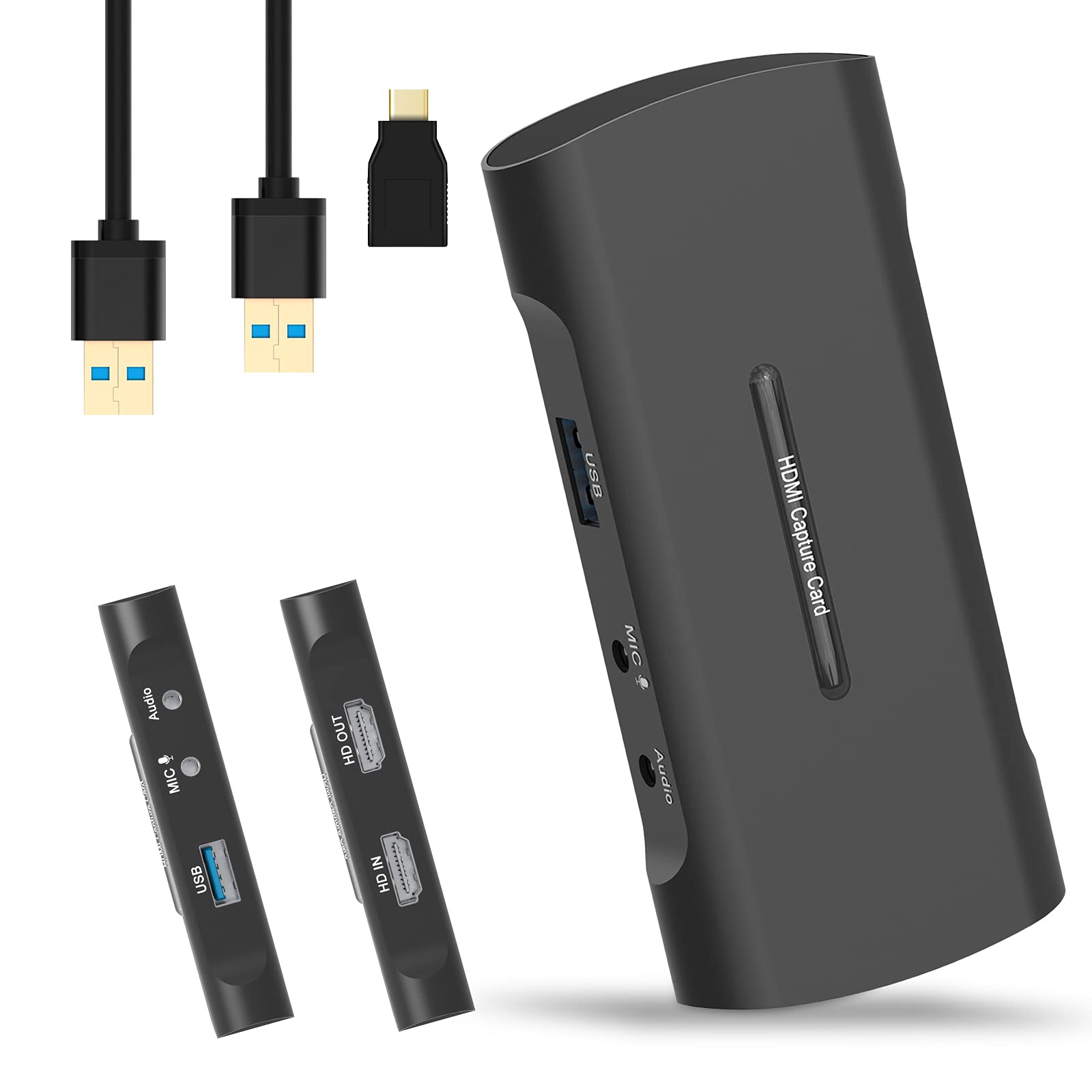 Capture Card,Audio Video Capture Card 4K 1080P 60fps HDMI to USB3.0