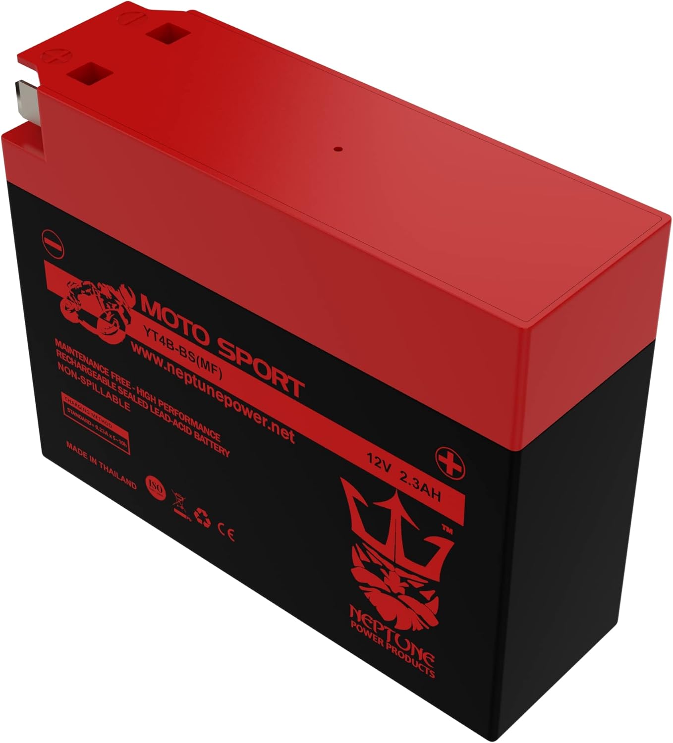 Brand YT4B-BS Power Professional Rechargeable Sealed Lead Acid Battery Replacement for WP4B-BS Compatible with Yamaha, Suzuki DR-Z70, TTR-50E, TTR50E, TTR-90E, TTR90E