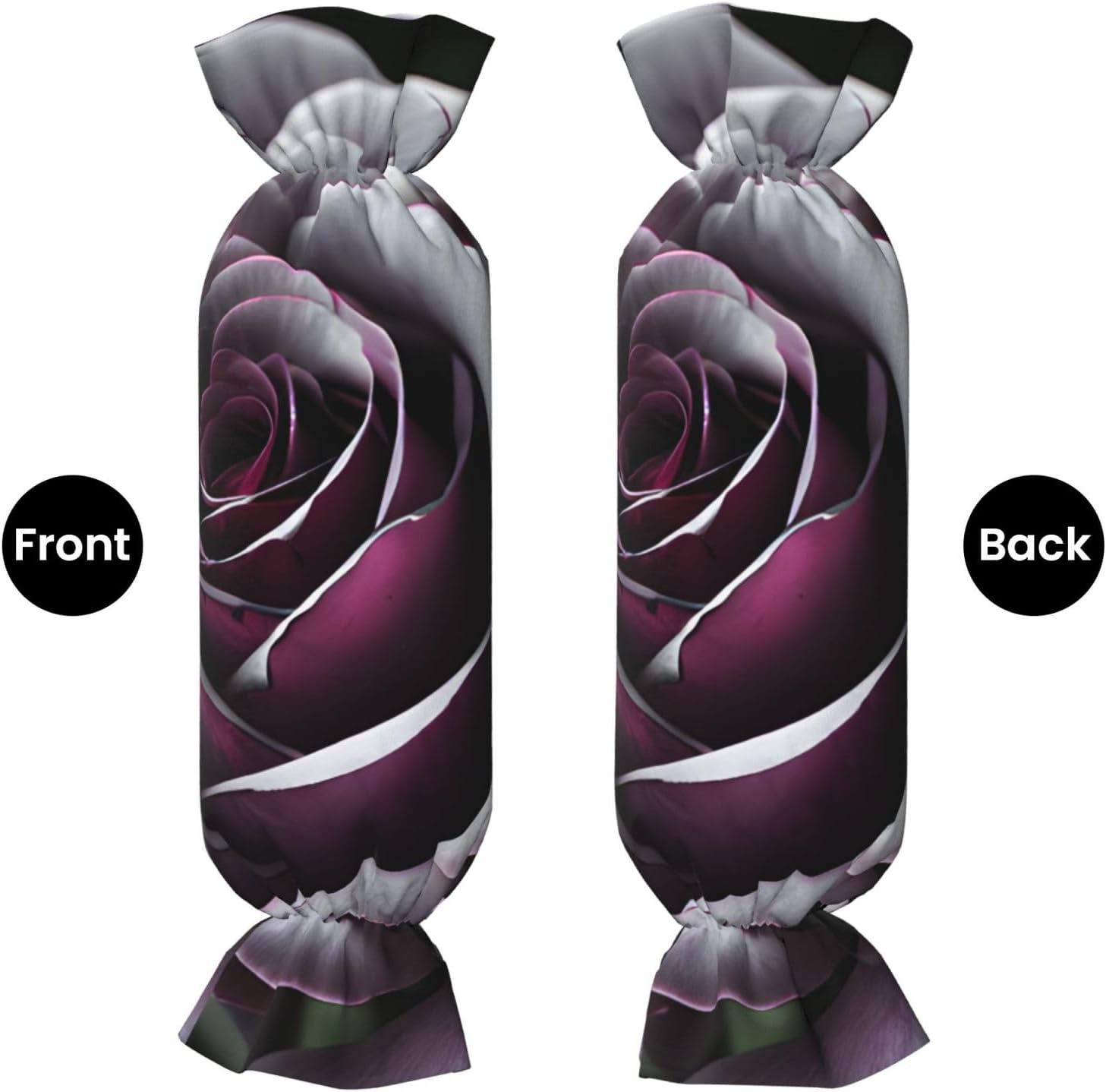 Gothic Rose Flower Print Candy Cylindrical Comfortable Pillow Throw Pillows Home Decor Easy Maintenance
