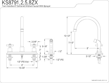Amazon | キングストン真鍮ks8798zx Millennium 8インチセンターセット Amazon | キングストン真鍮ks8798zx Millennium 8インチセンターセット