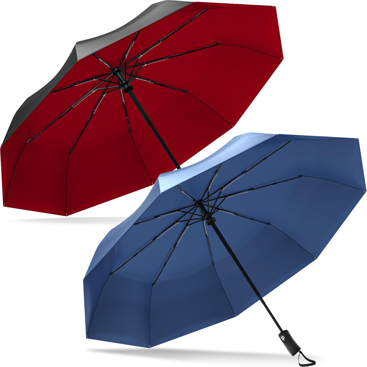 Repel & Rain-Mate Travel Umbrella Bundle - Your Perfect Travel Companions for Rainy Days, Windproof & Compact Design for On-the-Go Protection