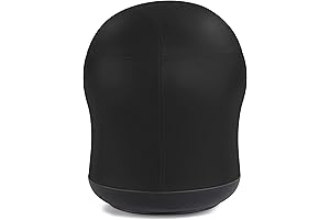 Ergonomic Safco Zenergy Anti-Burst DNA Ball Prime, Black Vinyl