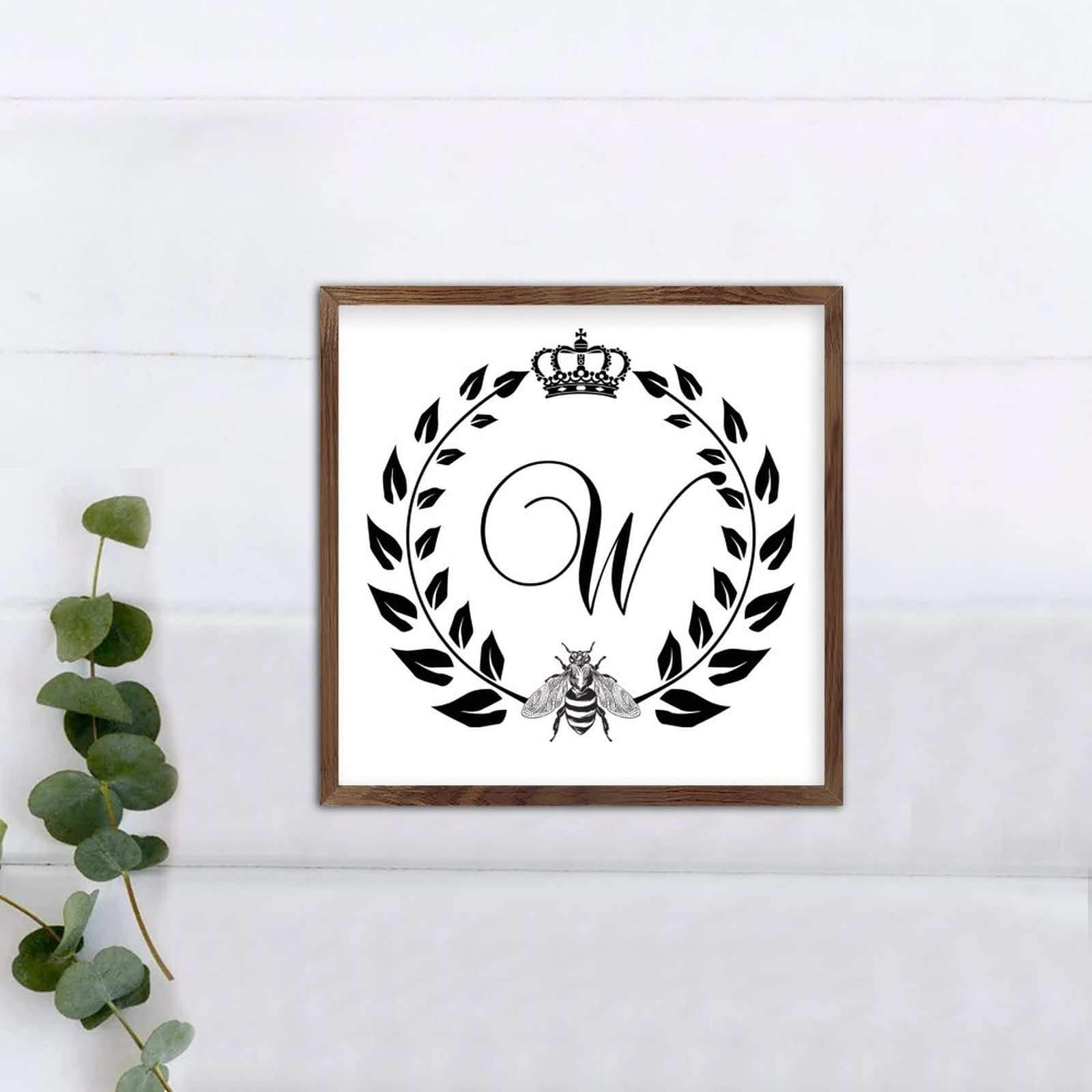 Amazon.com: Funlucy Personalised Wooden SignEnglish Alphabet W