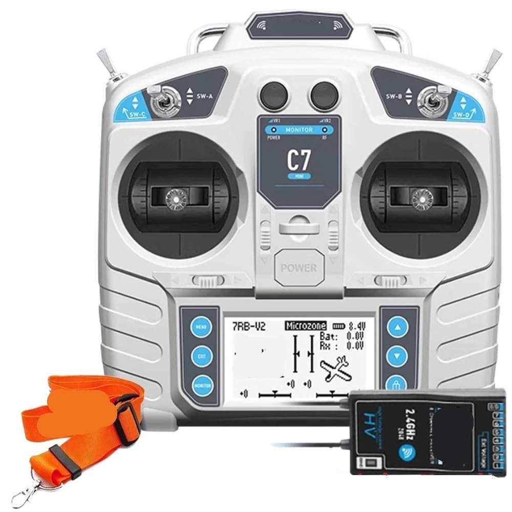Télécommande émetteur RC pour aile fixe sur terrain de modélisme