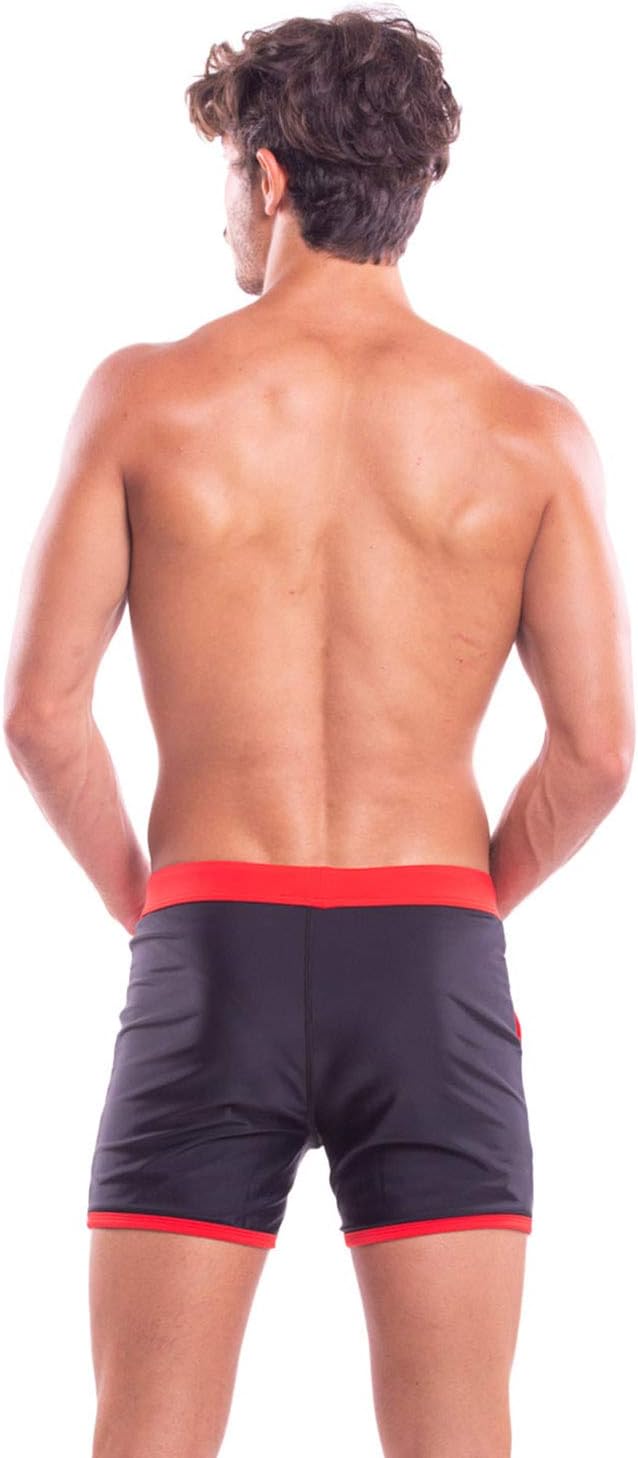 Taddlee Sexy Swimwear Men's Swimsuits Swimming Boxer Briefs Quick Drying Trunks(M) Black