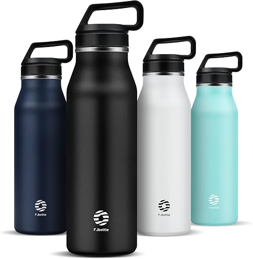 FJbottle 水筒 1.2リットル 真空断熱 保温保冷 ステンレスボトル 直飲み シンプル おしゃれ 軽量 魔法瓶 職場 通勤 トレッキング 部活 外仕事 ゴルフ ホットヨガ 水分補給 洗浄用スポンジ付き 男の子 女の子 大人 子供 ブラックFJbottle 水筒 1.2リットル 真空断熱 保温保冷 ステンレ…