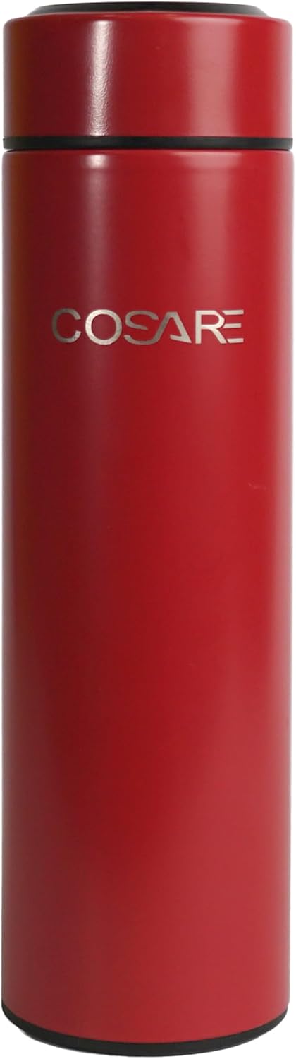 500ml Water Bottle with Temperature Display – Stainless Steel Vacuum Insulated Flask – Smart Hot and Cold Bottle for Office, Gym & Travel – Leak Proof BPA-Free Reusable Bottle