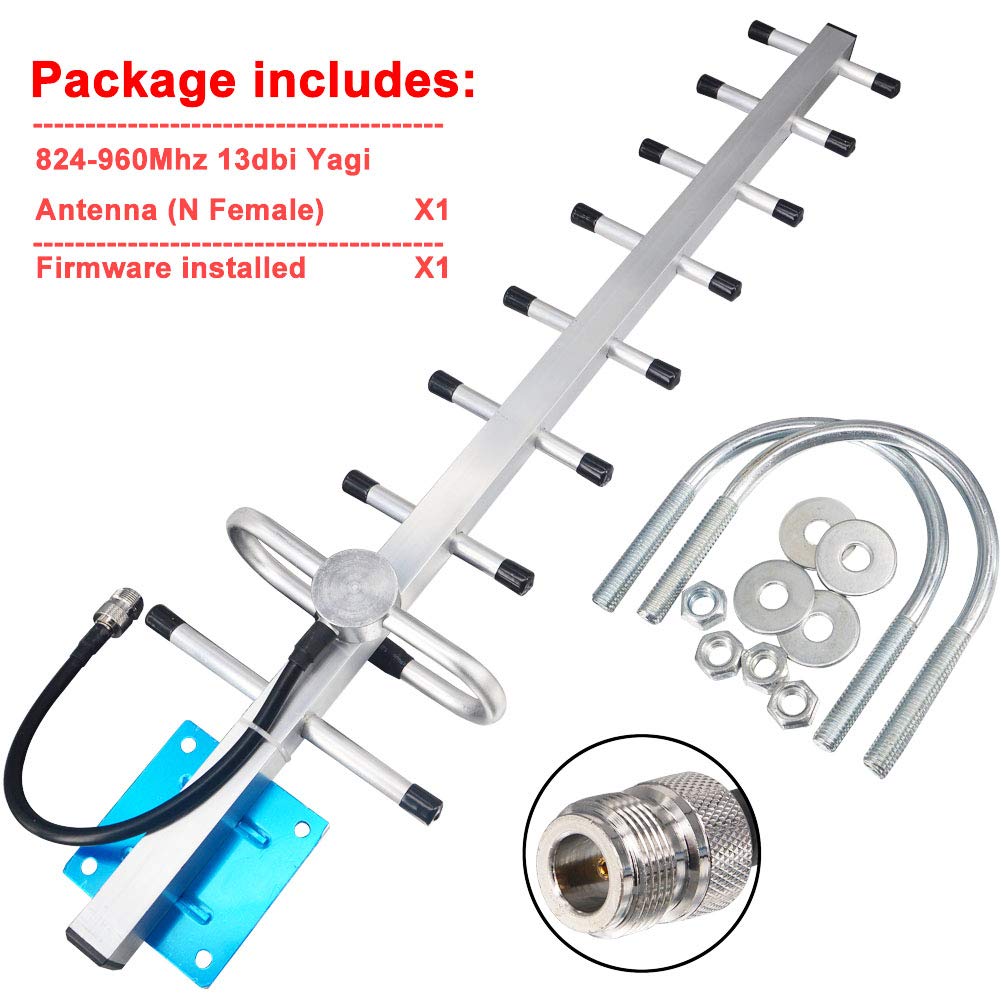 Antenne 3G 4G 13dbi Antenne extérieure Yagi Antenne Externe 4g LTE avec Adaptateur N Femelle pour amplificateur de répéteur de Signal