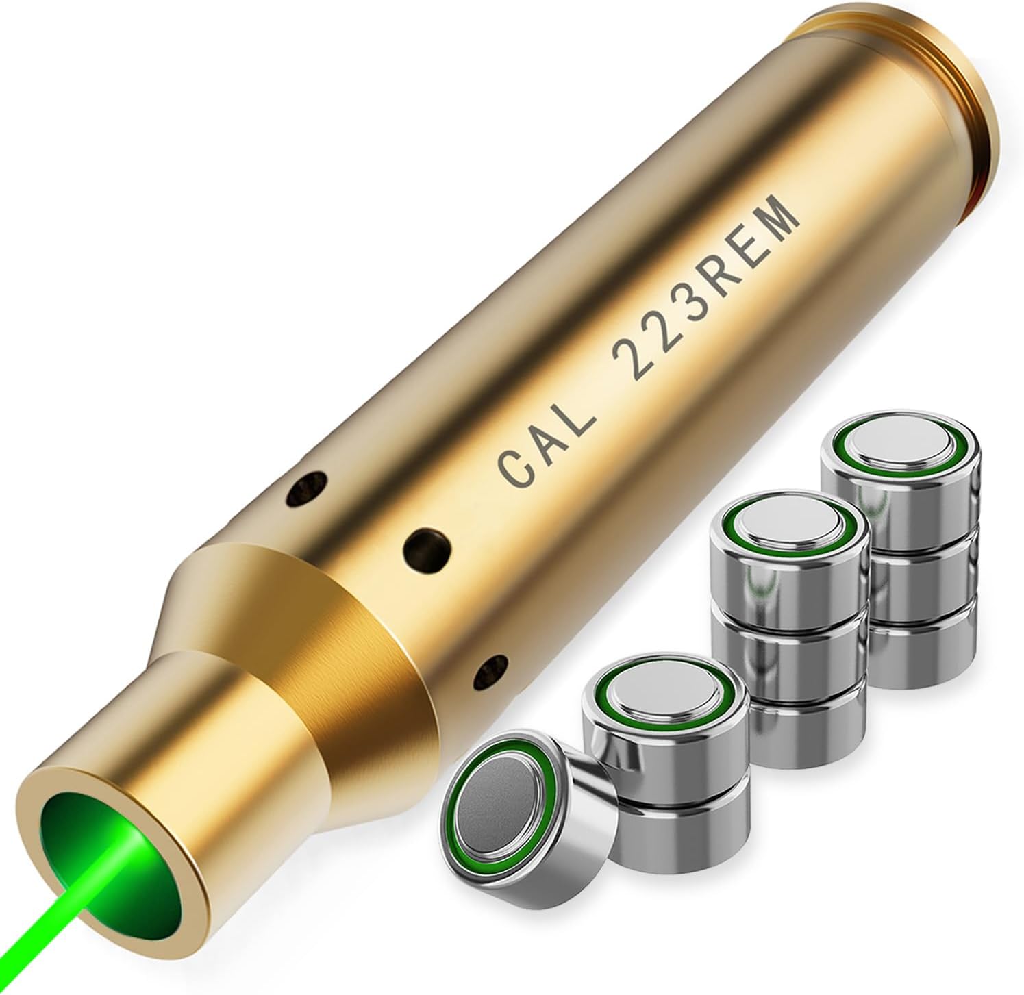 Marmot Green&Red Laser Bore Sight 5.56mm 223 Green Laser Boresighter Red Laser Boresighter with 9 Batteries