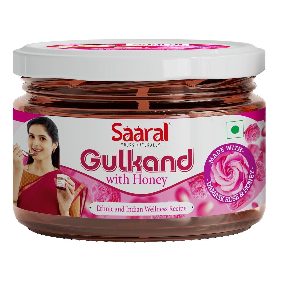 Saaral Gulkand with added Honey/Damask Rose/Sun Cooked/Rock Sugar/Natural Honey/Rose Petal Jam 250gms (B09N2NX2Q7) Amazon Price History, Amazon Price Tracker