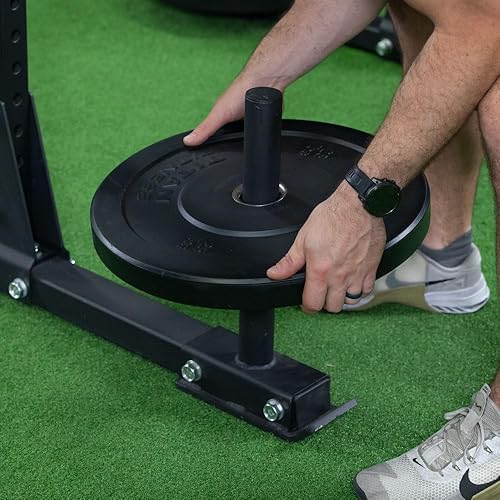 Miniatura 5 de Titan Fitness Yugo Strongman corto serie T-3 de 72 pulgadas, capacidad de 750 libras, soporte multifuncional para transporte de yugo, estante de