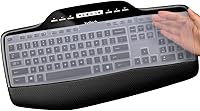 Vista 1 de Keyboard Cover for Logitech MK710-RB MK710 MK735 MK700 Wireless Ultra Thin Silicone Keyboard Protector Skin Logitech MK710 Accessories-Clear