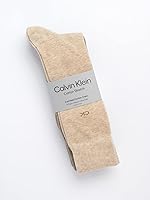 Vista 2 de Calvin Klein Calcetines de vestir para hombre - Calcetines de mezcla de algodón patrones y sólidos (paquete de 4)