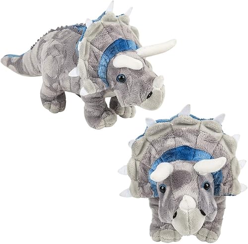 Miniatura 4 de Rhode Island Novelty Peluche Triceratops Animal Den de 13"