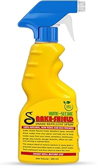 Snake-Shield Snake Repellent Spray-280 ml | Natural, Non-Toxic, Eco-Friendly | Long Lasting Protection | Safe to Use Snake Repellent for Outdoors Indoor