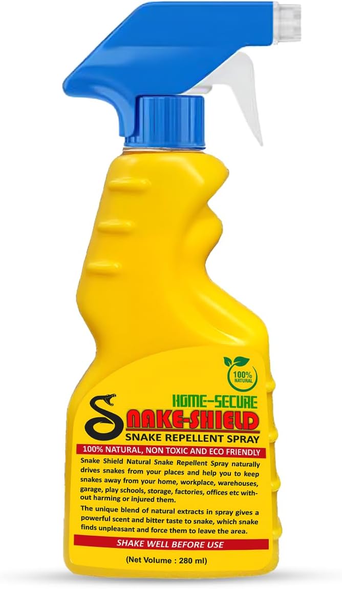 Snake-Shield Snake Repellent Spray-280 ml | Natural, Non-Toxic, Eco-Friendly | Long Lasting Protection | Safe to Use Snake Repellent for Outdoors Indoor