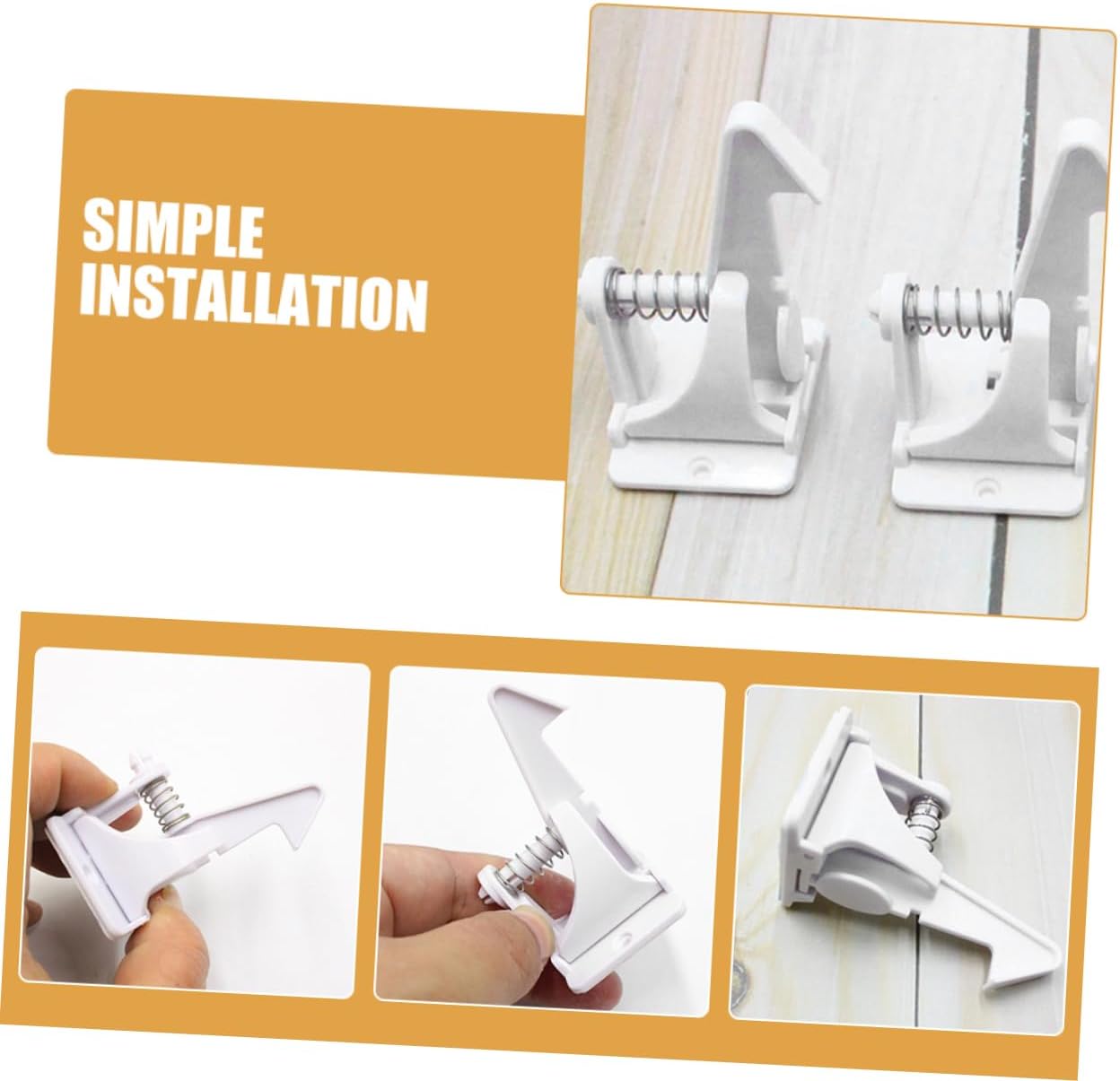 16pcs Childproof Cabinet Locks Durable Safety Latches for Cabinets Drawers Cupboards Easy Installation Furniture Proofing Locks to Prevent Access to Hazardous Items