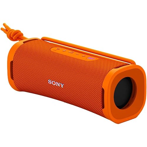 Sony ULT Field 1 Waterproof Portable Bluetooth Speaker, Enhanced Bass, 12h Battery, IP67 Rated Dustproof Shockproof Rustproof, Detachable Strap, SRSULT10D, Orange